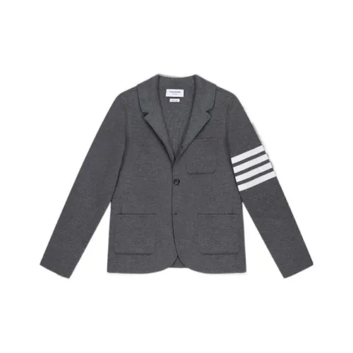 THOM BROWNE Men's Business Suits Medium Gray THOM BROWNE Мужские деловые костюмы среднего серого цвета