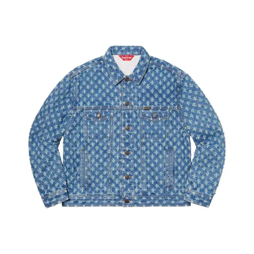 Supreme Унисекс Джинсовые Куртки