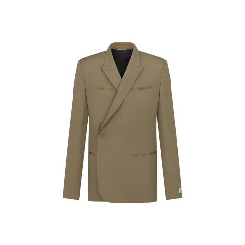 DIOR x Travis Scott FW22 Бизнес-костюм Пальто Мужской Кофейный Коричневый