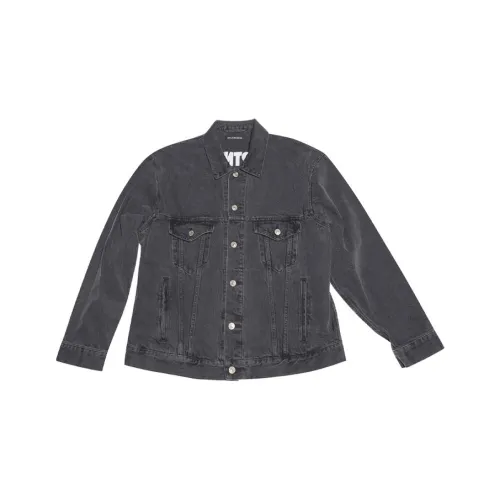 Balenciaga FW21 Denim Jacket Men's Black