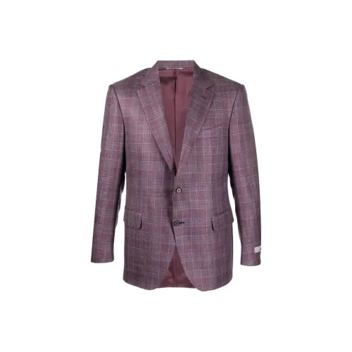 Canali Бизнес-костюм Пальто Мужской Виноградный Фиолетовый