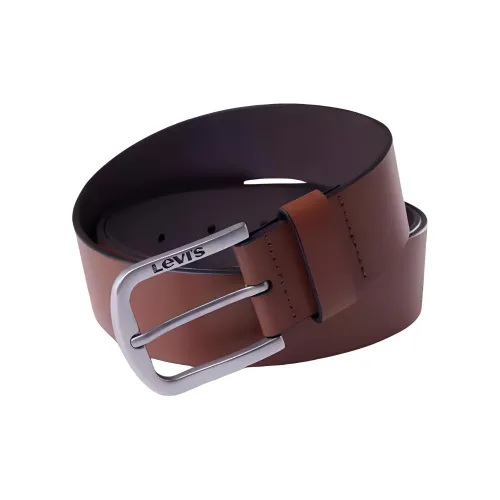 Ремни Levi's из коровьей кожи средний кофейный мужской
