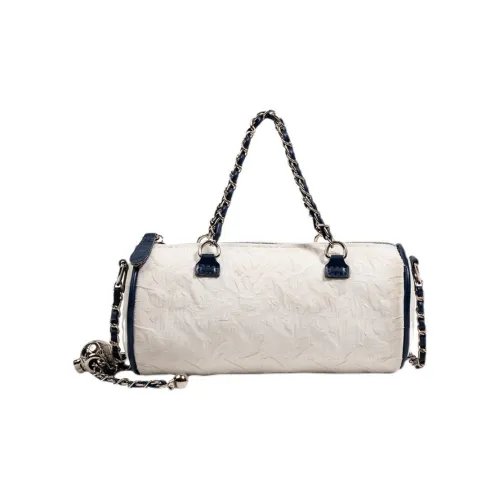 ALOENEY Полиэстер Через плечо Одно плечо Сумка Женская Экрю Черный