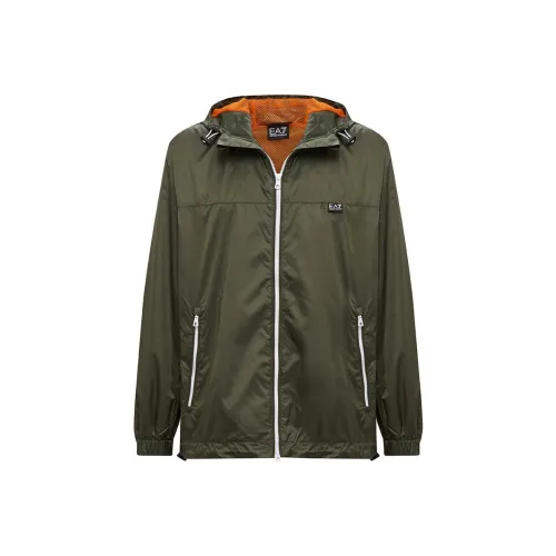 EMPORIO ARMANI EA7 SS24 Куртки и пальто Мужской Армейский зеленый