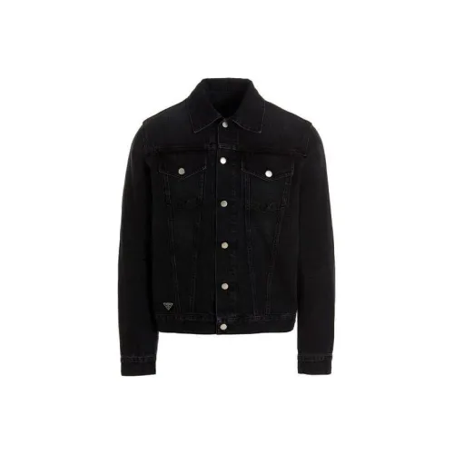 PRADA SS23 Denim Jacket Men's Black