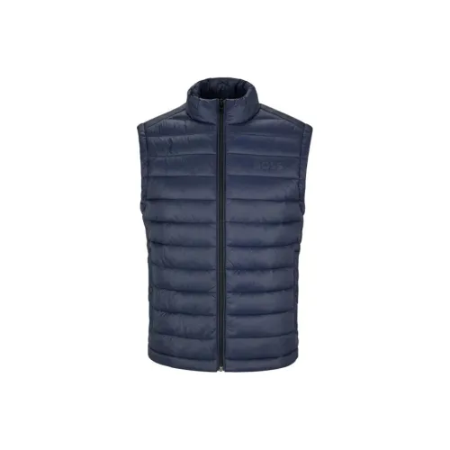 Hugo Boss Темно-синие мужские жилеты
