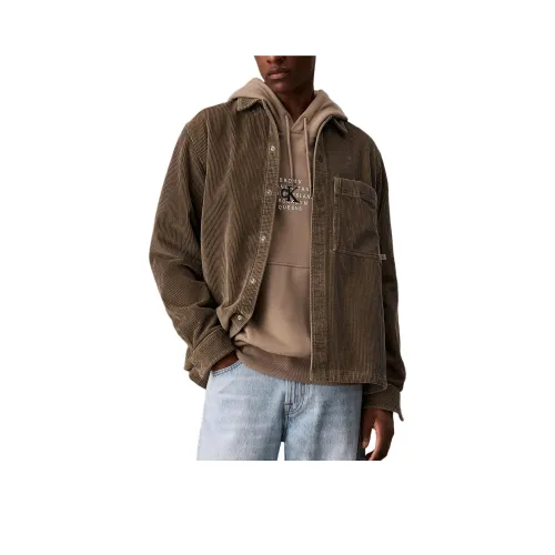 CALVIN KLEIN Куртки и Пальто Европейская версия Мужской Хаки Зеленый