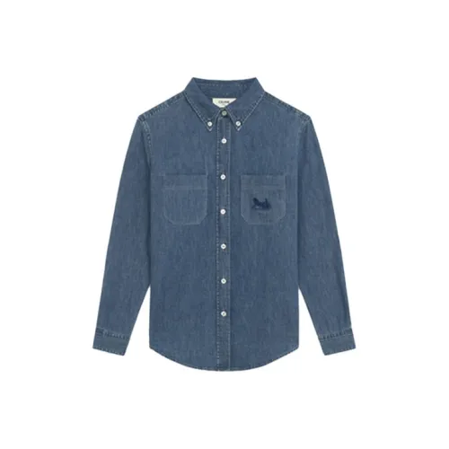 CELINE Синий Унисекс Джинсовые Куртки