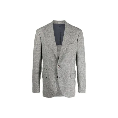 BRUNELLO CUCINELLI Light Gray Men's Business Suits BRUNELLO CUCINELLI Светло-серый Мужской Деловой Костюм