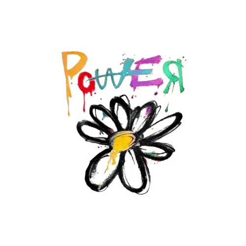 QINGSHANQIHAI Пава Daisy Многоцветный Граффити Tattoo Наклейка