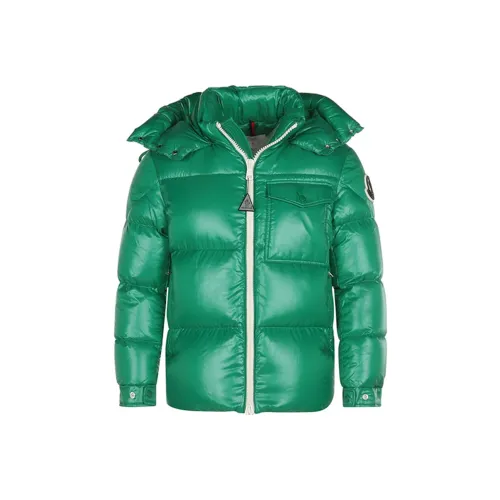 MONCLER Зеленый Мужской Пуховик