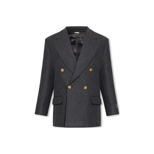 GUCCI FW22 Бизнес-костюм Пальто Мужское Серое