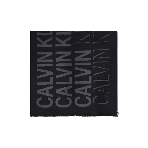 Calvin Klein Хлопок Палантины Черный Серый Цвет Женский