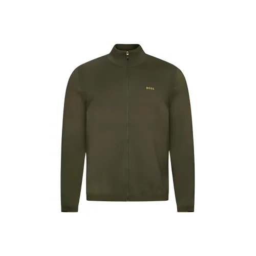 Hugo Boss Куртки и Пальто Мужской Оливково-Зеленый