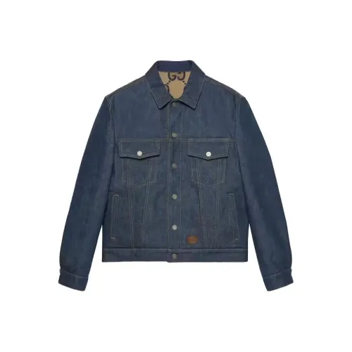 GUCCI Denim Jacket Men's Multicolor GUCCI Деним Куртка Мужская Многоцветная