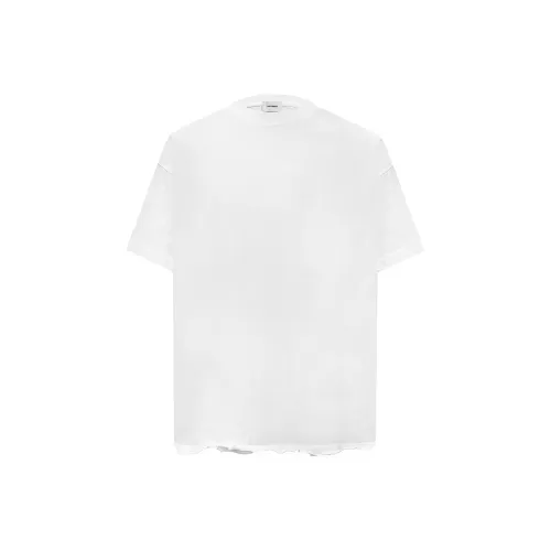 Askyurself Короткий рукав T-рубашки унисекс состаренный белый