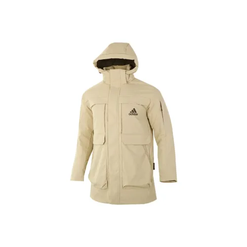 Adidas Хаки Мужские Пуховики
