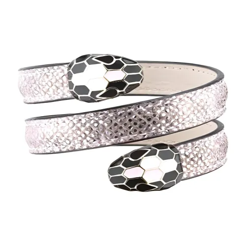 BVLGARI Кожа Браслеты Унисекс Серебряный