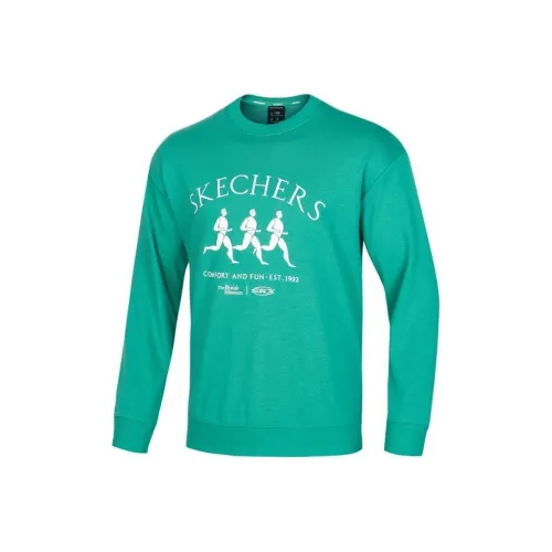 Skechers British Museum Collection Collaboration Greece Sports Collection Свитшот Мужской Селадоновый зеленый