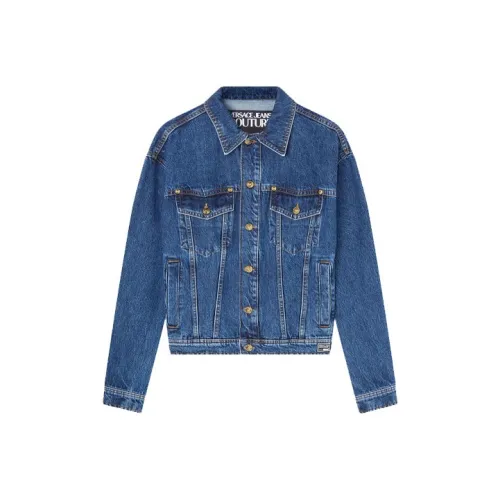 VERSACE JEANS COUTURE Синий Мужской Джинсовый Куртка