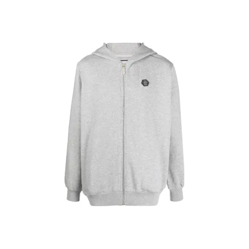 PHILIPP PLEIN Серый Мужской Куртки