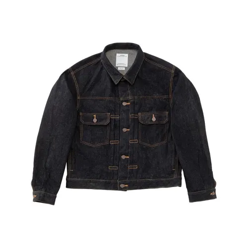Visvim Мужские черные джинсовые куртки