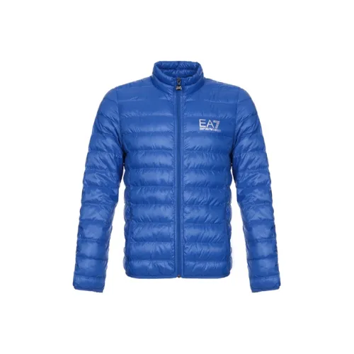 EMPORIO ARMANI EA7 Синий Мужской Пуховик