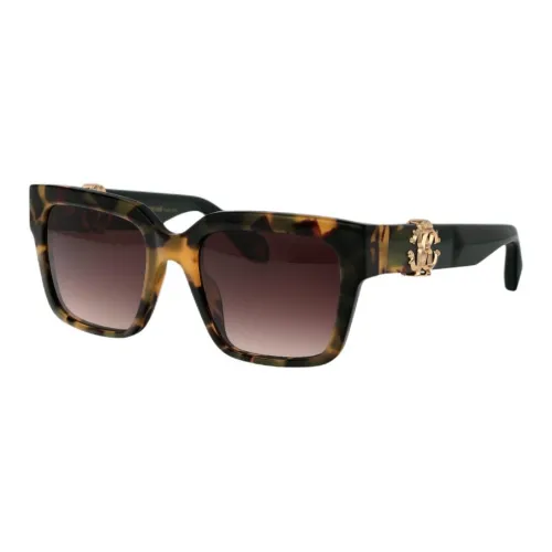 Roberto Cavalli Ацетат Квадратные Солнцезащитные Очки Женские Черепаховый