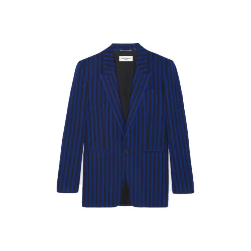 SAINT LAURENT FW21 Бизнес-костюм мужской синий