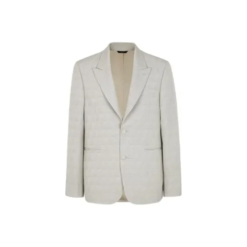 FENDI FW23 Бизнес-костюм Пальто Мужской Бежевый