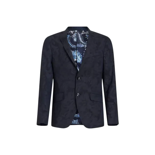 ETRO Морской Синий Мужской Деловой Костюм