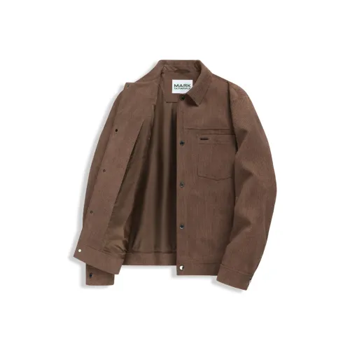 FAIRWHALE Куртки и пальто унисекс кофейного цвета