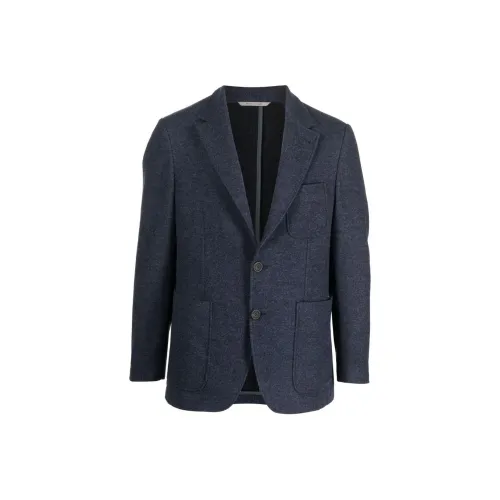 Canali Бизнес-костюм Пальто Мужской Protea Синий