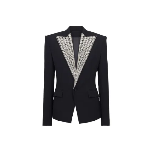 BALMAIN Черные Мужские Деловые Костюмы