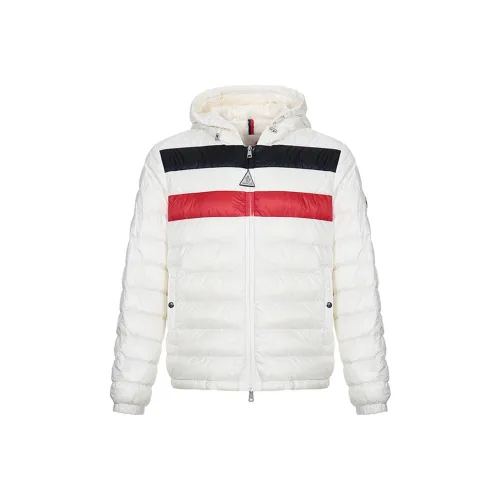 MONCLER Белый Синий Красный Мужской Пуховик