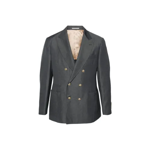 BRUNELLO CUCINELLI Бизнес-костюм мужской средний серый