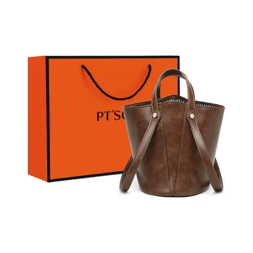 PT'SON Сумка с одним плечом из синтетической кожи MOTHER Daughter Сумка-ведро стандартная женская кофейно-коричневый