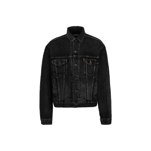 Balenciaga Темно-серый Мужской Джинсовые Куртки