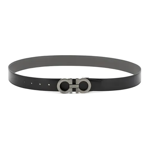 FERRAGAMO Кожаные ремни Мужской Черный