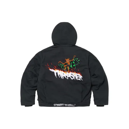 Supreme Thrasher Co Бренд Унисекс Куртки