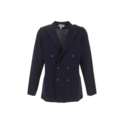 LARDINI Синий Мужской Деловой костюм