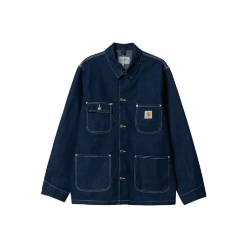 Carhartt WIP Темно-синий Мужские Джинсовые Куртки