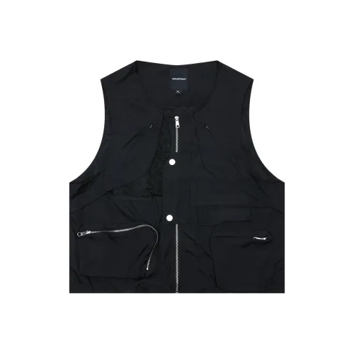 ENSHADOWER Loose Fit Vest Unisex Black ENSHADOWER Свободный крой жилет унисекс черный