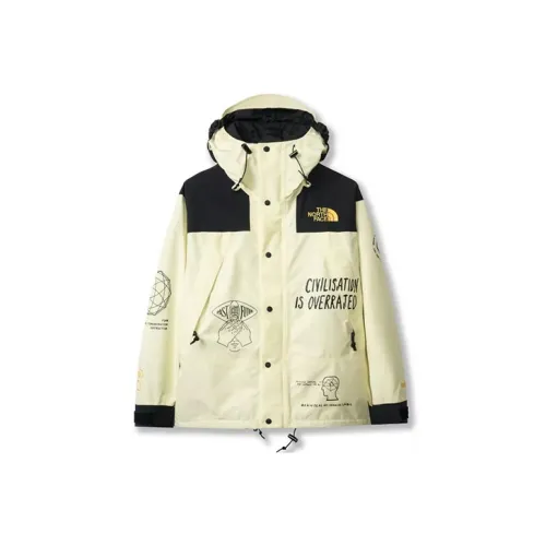 The North Face Офис Повседневный Водонепроницаемый Ветрозащитный и Устойчивый к Износу Ветровка Унисекс Легкий Желтый