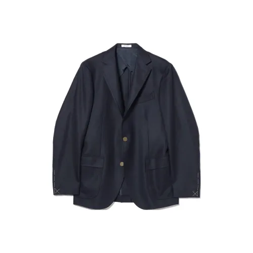 BEAMS F Boglioli Hampton Hopsack Бизнес-костюм Мужской Морской синий