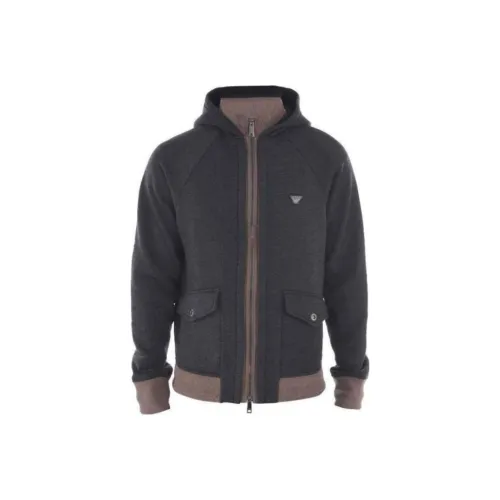 ARMANI JEANS Черные Мужские Куртки