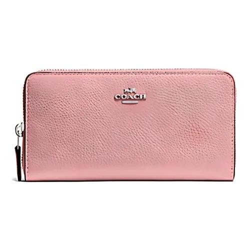 COACH Accordion Zip Женские Светлый Румяно-Розовый