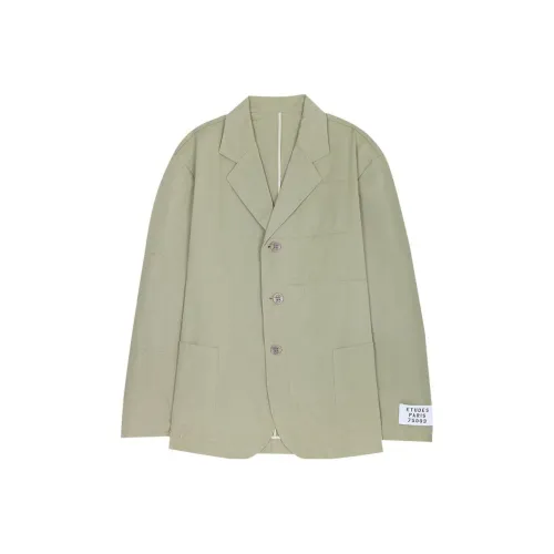Études SS23 APPRENTI Коллекция Бизнес-костюм Мужской Светло-зеленый