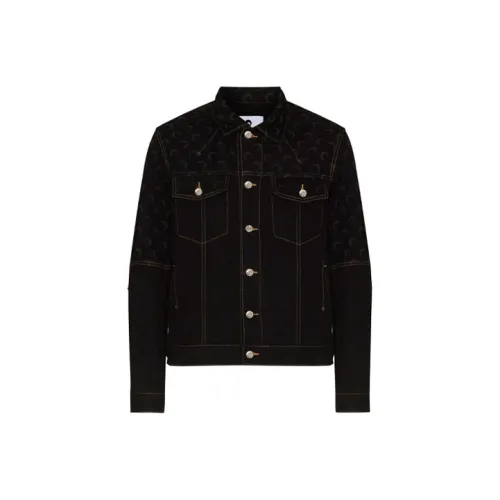 Marine Serre Черные Мужские Джинсовые Куртки
