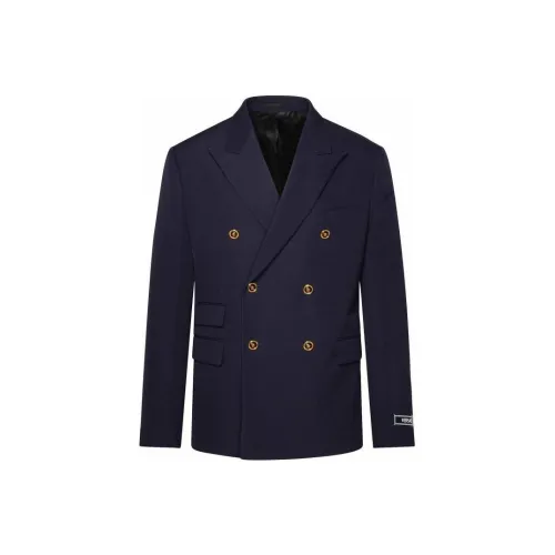 VERSACE Бизнес-костюм мужской темно-синий